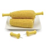 RSVP COB-4 Farmer John's Jumbo Corn Holders, 4 pairs