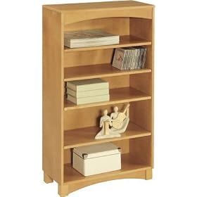 Bamboo 5 Shelf Bookcase - Natural Bamboo by Dorel Altra