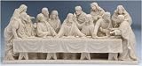 Stone Finish The Last Supper Religious Collectible Tabletop Figure 16