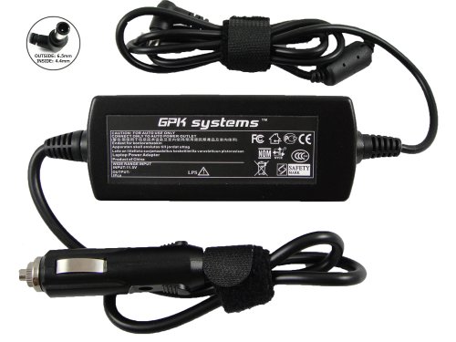 GPK Systems Car Charger for Sony Vaio Vpc-f13ufx/b Vpc-f13ufx/h Vpc-f13wfx/bc Vpc-f13yfx/b Vpc-f13yfx/h Vpcf131fm Vpcf131fm/b Vpcf132fx Vpcf133fx Vpcf137fx Vpcf1390x Vpcf1390x Vpcf13afx/b Vpcf13bfx/b Vpcf13cgx/b Vpcf13dgx/b Vpcf13ggx/b Vpcf13hfx/b Vpcf13u
