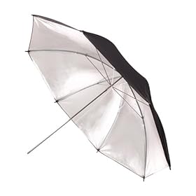 CE Compass Photo Umbrella 84cm/33 Silver & Black Umbrella