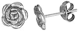 Tiny Sterling Silver Flower Stud Earrings
