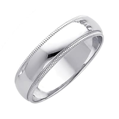 ... Milgrain Wedding Band Ring for Men  Women (Size 4 to 12) â€“ Size 12