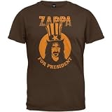 Frank Zappa For President Lightweight Brown T-Shirt