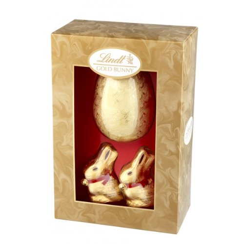 Lindt - Milk Chocolate Egg with Chocolate Gold Bunny - 260g