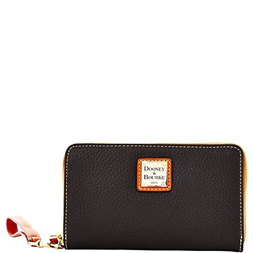 Dooney & Bourke Pebble Grain Zip Around Phone Wristlet