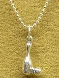 Sterling Pin & Ball Charm on Chain