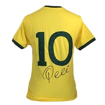 Pele Signed Brazil Shirt With Number 10