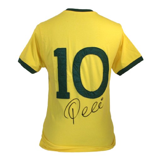Pele Signed Brazil Shirt With Number 10