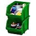 Stack-On BIN-10 Medium Parts Storage Organizer Bin, Green