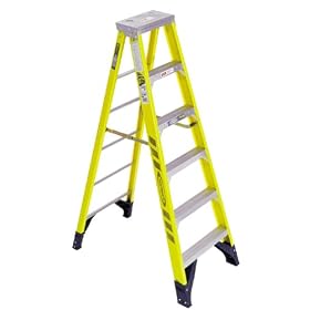 Werner 7305 375-Pound Duty Rating Type IAA Fiberglass Stepladder, 5-Foot