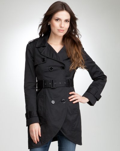 Tulip Trench Coat - BLACK (L) Image Tulip Trench Coat - BLACK (L)
