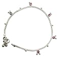 Indian Bridal Look Sterling Silver Women Jewelry Handmade Enamel Anklet (free... by 