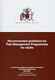 Recommended guidelines for pain management programmes for adults