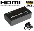 Ligawo 3D HDMI Splitter 1x2 High Speed HDMI - Verteiler 1 zu 2 Y-Adapter Kabel 1080p FullHD 2-fach/ 2-port/ 1 an 2 Matrix - Neuste Generation mit Enhanced 3D Unterstützung (Sony, LG, Samsung, Panasonic, Sharp, Toshiba, Philips)