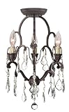 World Imports Lighting 2613 89 Timeless Elegance 3 Light Convertible Ceiling Mount Mini Chandelier, Bronze 41FSaeqcpCL. SL160 World Imports Lighting 2613 89 Timeless Elegance 3 Light Convertible Ceiling Mount Mini Chandelier, Bronze