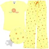 Leisureland Citrus Fruit Cotton Pajamas for Women