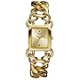 Guess Ladies 'Twisted' Gold Plated Case & Bracelet Watch