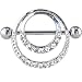 Clear ROMANTIC GEM HOOP Nipple Shield