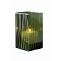Tag Prism Mosaic Glass Hurricane Candle Lantern, 7.75" Tall, Green