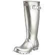 Hunter Women's Original Tall Wellies Silver W23591 3 UK