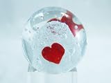 Murano Design Hand Blown Heart Love Iceberg art Glass Paperweight