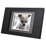 5x7_5.6_128_black, modern, narrow, double-matted Digital Picture Frame