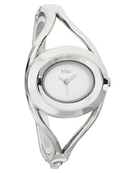M&c Womens FC0354 - Fashion Watch - Oval Silver-tone Dial - Bangle Style