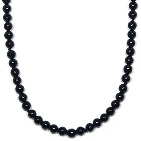 4mm Black Onyx Long Bead Necklace, 50 by Amazon.com Collection