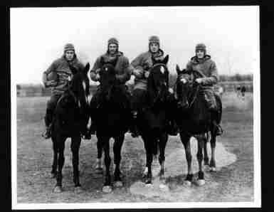 Photo of Four Horsemen of Notre Dame c1924