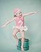 Qyqkfly Girls Swan Adjustable Strap Cross Back One Piece Ballet Swimsuit (FBA)