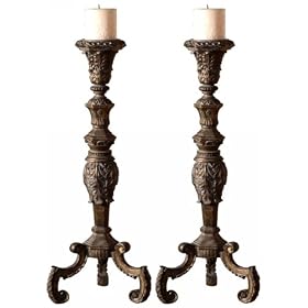 Dritan Candleholders - (Set of 2) by -