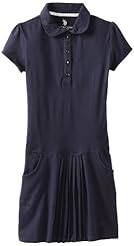 Girls  Lace-Up   Pleated Polyester/Taffeta  Dress With a Bow(s) and Ruffles and Pearls