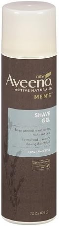 Aveeno Men's Shave Gel, Fragrance Free 7 oz (198 g)