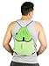 Mato & Hash Drawstring Cinch Bag Backpack With Mesh Pocket Polyester Tote Sack