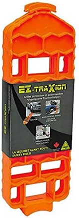 Emergency snow ice mud tire traction pad helpers car safety set (2 pcs) (Orange)