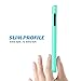 iPod Touch 6 Case,iPod 6 Cases,ULAK Slim Dual Layer Hybrid Protective Case Hard Cover for Apple iPod Touch 5 6th Generation(Aqua Mint + Black)