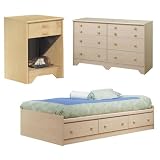 South Shore Furniture 3 Piece Room Collection- Natural Maple