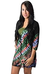 Rayon Empire   Waistline Tie Dye Print  Dress