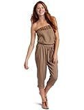 XOXO Juniors Lace Up Back Woven Jumpsuit