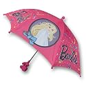 Barbie Girl's Umbrella with 3D Handle