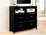 TV Console in Black Finish by Acme