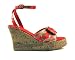 Luckers Footwear, Floral Printed Silk Upper with a Bow