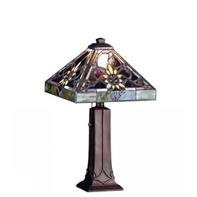 Meyda Tiffany 71004 Solstice - Accent Lamp, Mahogany Bronze