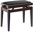 Stagg Piano Bench - Rosewood and Black Velvet