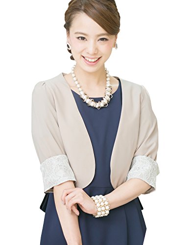 (プールヴー) PourVousワンピース ドレス パーティードレス フォーマルドレス ミセス フォーマルワンピース お呼ばれ 結婚式 二次会 披露宴 大きい 大きいサイズ 七分袖 ショート丈 ボレロ コットン jc7445