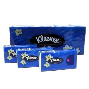 Kleenex Tissue Pocket 10 Pack, 10 3-ply Tissues Per Pack (Box of 4) Total of 400 Tissues