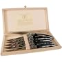 Jean Dubost Laguiole Knives with Real Horn Handles, Set of 6