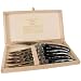 Laguiole boxed set of 6 stainless steel steak knives real horn handles Pierre Dubost Guaranteed Authentic French Import