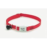 Coastal Pet Products CCP7001RED Nylon Safe Cat Adjustable Breakaway Collar with Bells, Red
